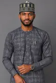 Zane na Herringbone Cotton don Kaftani da Shadda - 4