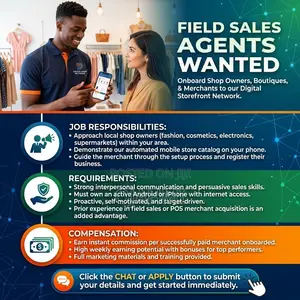 Field Sales Agents (Market Foot Soldiers) - Contract