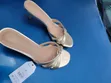 Gold Strappy Kitten Heel - 1