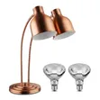 Premium Dual-Head Food Warmer Lamp - Rose Gold - 2