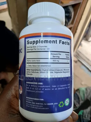 Vitamatic Alpha Lipoic Acid 600mg - Kapsul Kayayyakin Ganye 240