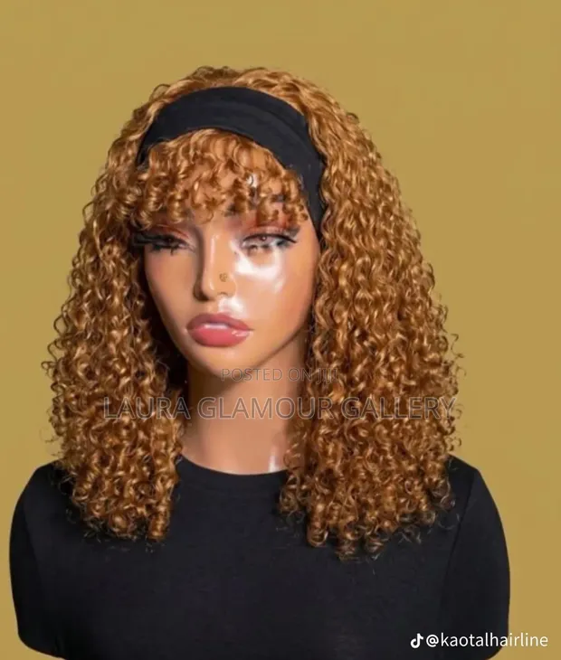 Pixie Fringe Wig - Curly Human Hair - 1