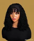 Pixie Fringe Wig - Curly Human Hair - 2