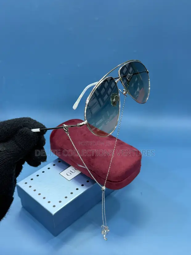 Brand New Gucci Eyewear with Chain - 1