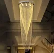 Long Drop Staircase Chandelier - Raindrop Curtain Style - 2