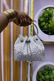 Luxe Sparkle Crystal Ombre Bucket Bag - 4
