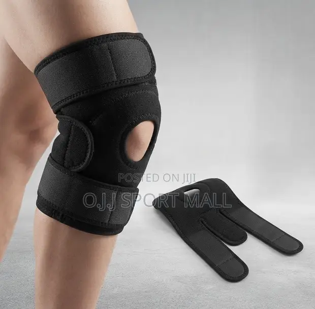 Adjustable Knee Support Brace - Black - 1