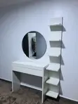 Home Interiors Vanity Table with Mirror & Shelving - 1