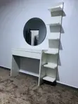 Home Interiors Vanity Table with Mirror & Shelving - 2
