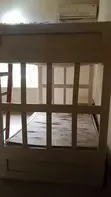 Used Off-White Bunk Bed with Drawer - 1