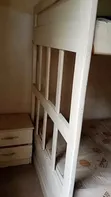 Used Off-White Bunk Bed with Drawer - 2