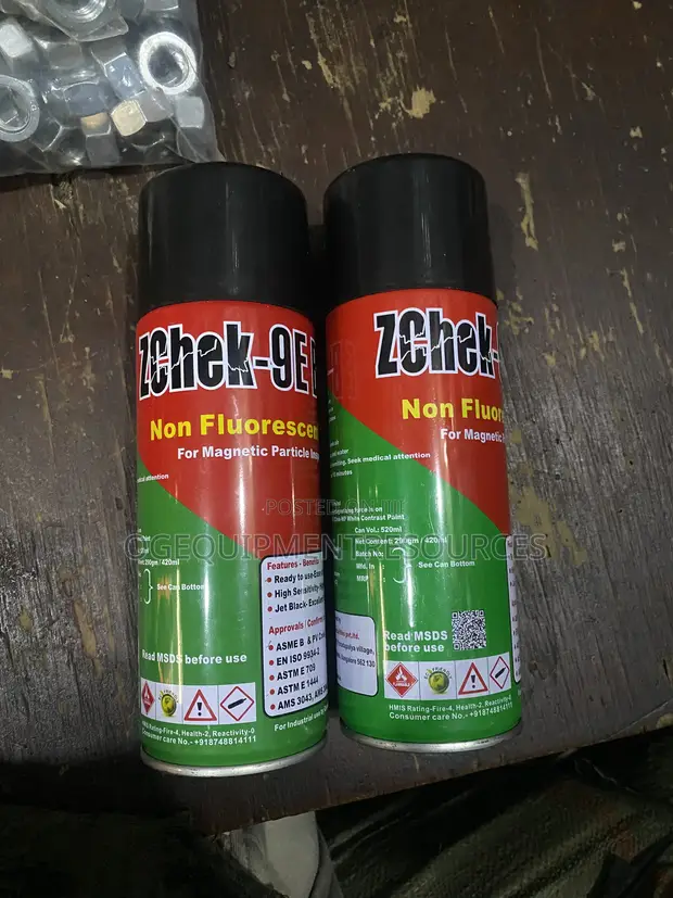 A ZChek-9E Black Non-Fluorescent Magnetic Particle Inspection Spray - 1