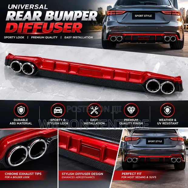 Original Universal Rear Bumper Diffuser - 1