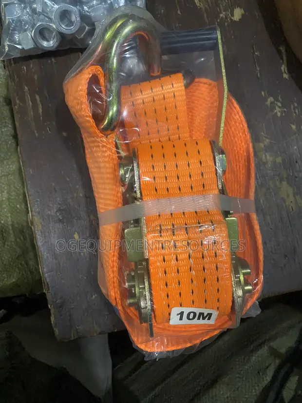 American Steel Ratchet Tie-Down Cargo Lashing Strap - 1