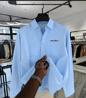 Luxury Fitted Men's Long Sleeve Shirt