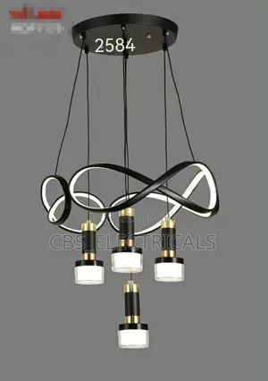 Black Luxury LED Chandelier - Aurora