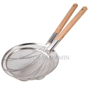 Stainless Steel Fine Strainer with Wooden Handle