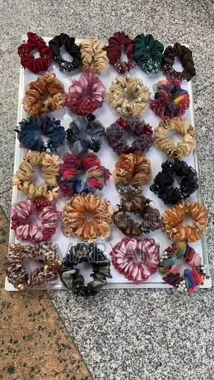 Embellished Scrunchies with Pearls, Beads & Sequins
