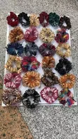 Embellished Scrunchies with Pearls, Beads & Sequins - 2