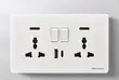 Double Wall Switch with Dual USB-A Ports - 2