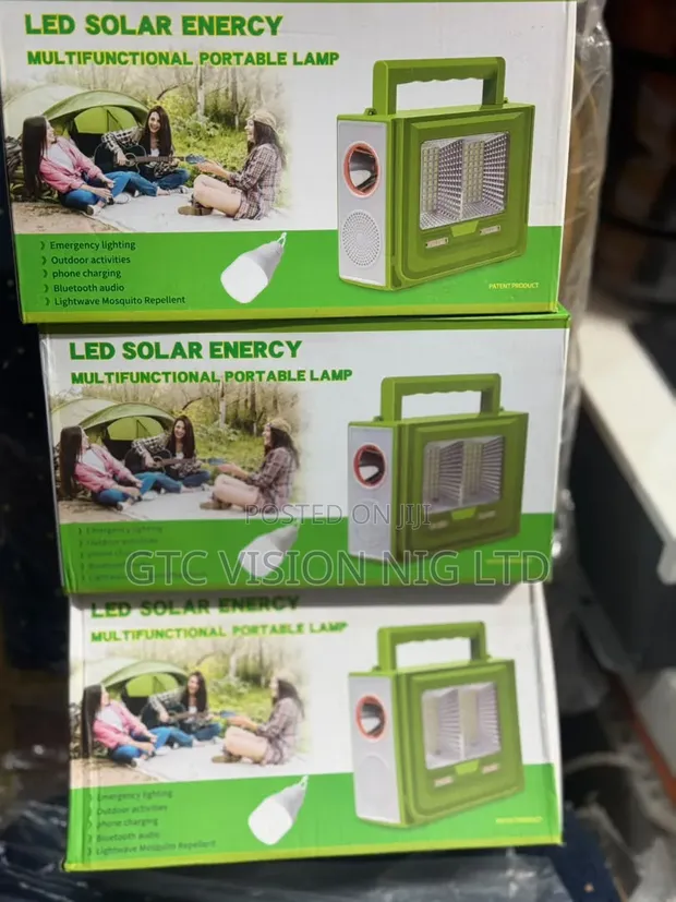Original Rechargeable Solar Light with Bulb, USB, Bluetooth, Mosquito Repellent - 1