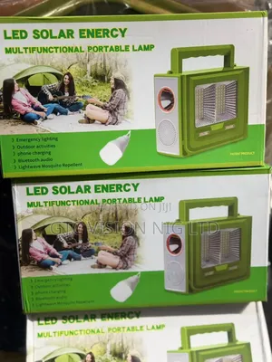 Original Rechargeable Solar Light with Bulb, USB, Bluetooth, Mosquito Repellent