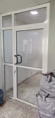 Sabon Ƙofar Aluminum Mai Hinges - Fari - 2