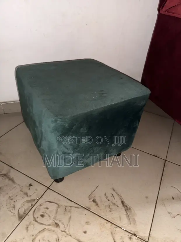 Side Stool Ottoman - Green - 1