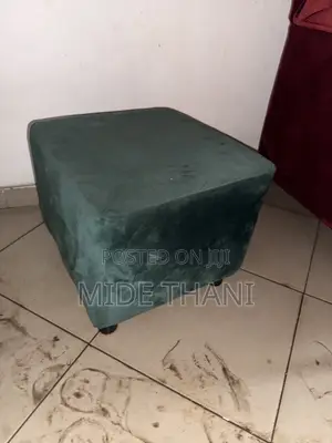 Side Stool Ottoman - Green