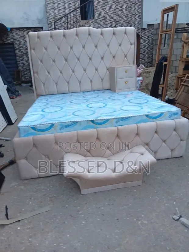 6/6 Quality Original Luxury Bed Frame with Orthopedic Mattress - 1