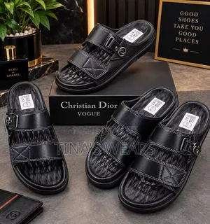 Men's Leather Slippers