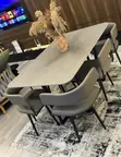 Unique Six-Seater Marble Dining Set - 2