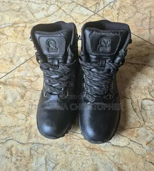 Gelert Black Leather Boots - Size 42