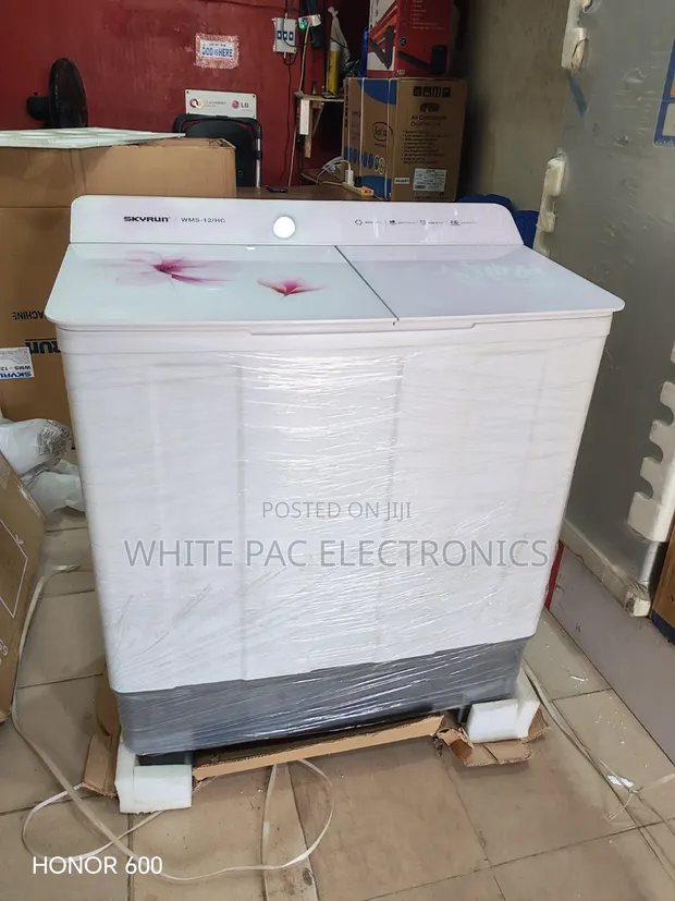 New Skyrun 12Kg Semi-Automatic Top Loader Washing Machine - 1
