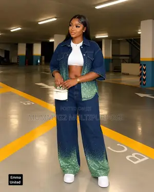 Wandon Jeans na Louis Vuitton na Mata 2-Piece na Alatu
