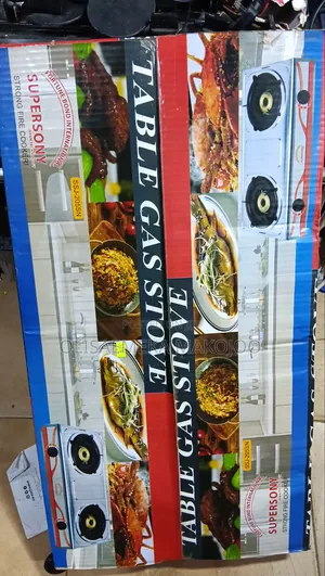 Brand New 2-Burner Gas Cooker - Stainless Steel