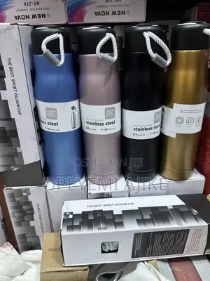 Brand New Stainless Steel Water Flask with Rope