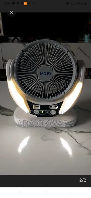 MJDJ Fan Mai Sake Gina Mai Gudu 3 Tare Da Fitilu