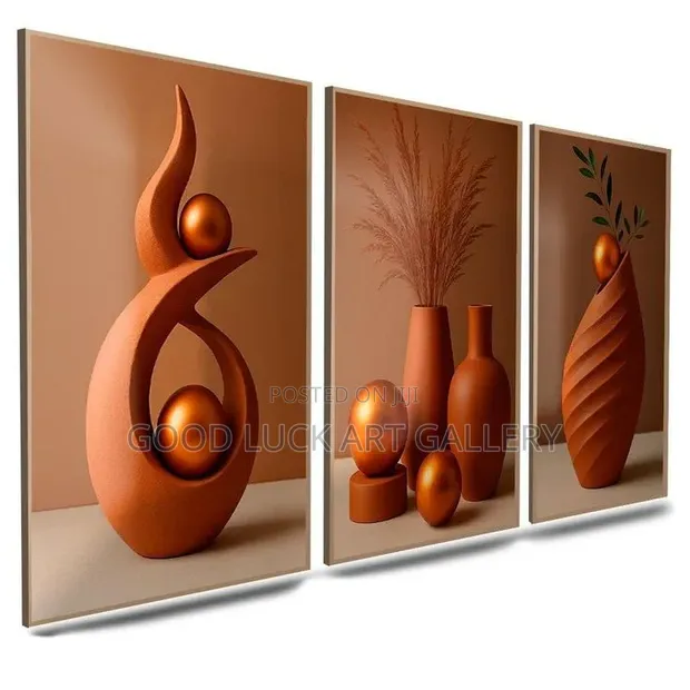 Triptych Decorative Wall Art Set - 1