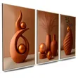 Triptych Decorative Wall Art Set - 1