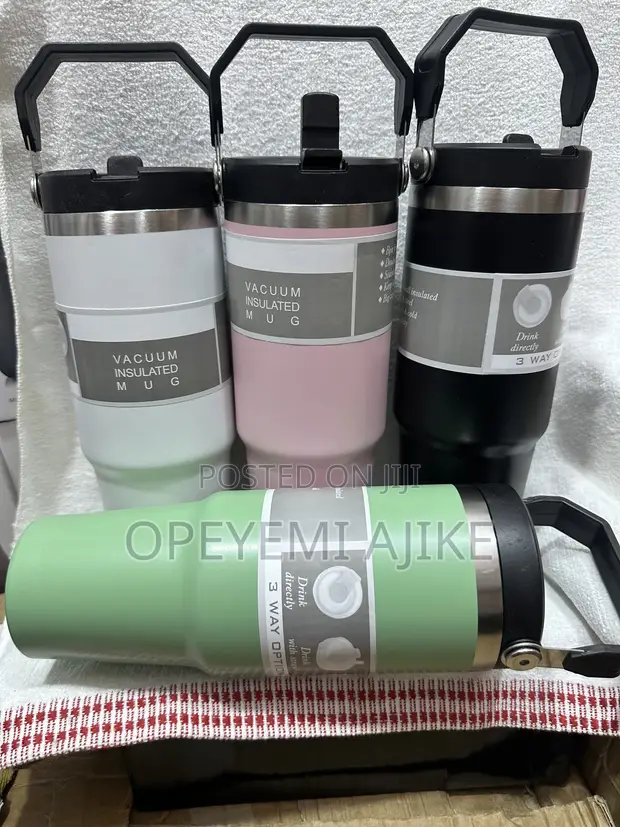 Fancy Water Jar 890ml with Straw - 1