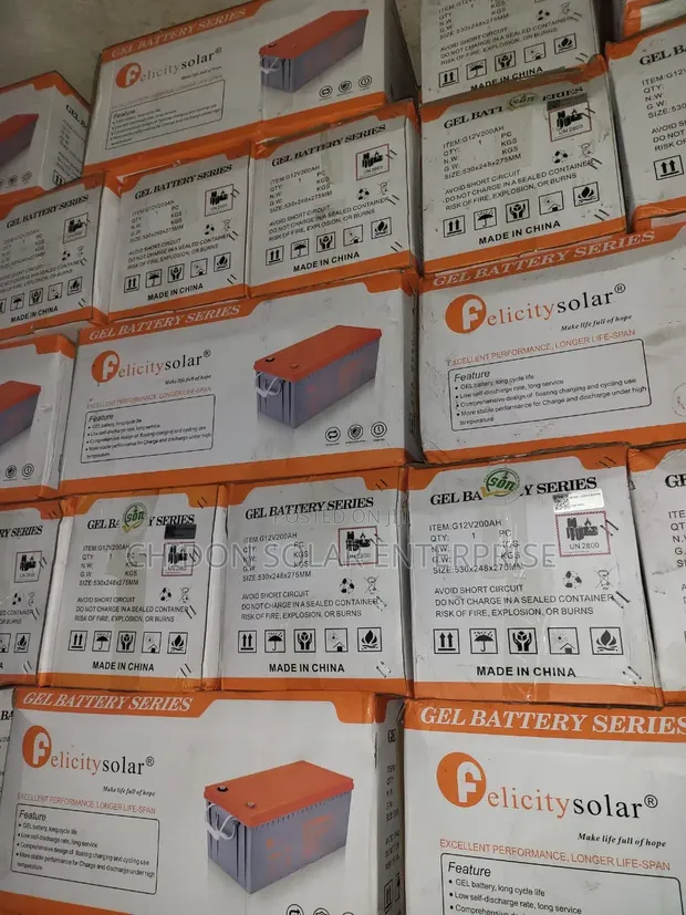 200Ah 12V Felicity Gel Battery - 1