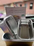 3 PCS Stackable Stainless Steel Food Storage Containers - 1