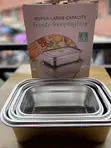 3 PCS Stackable Stainless Steel Food Storage Containers - 2