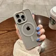 Luxury Wireless Charge Transparent Case for iPhone 15 Pro Max - 2