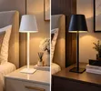 Movable Rechargeable Table Lamp - Black/White - 2