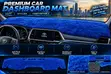 Premium Blue Fluffy Dashboard Mat for Lexus - 1