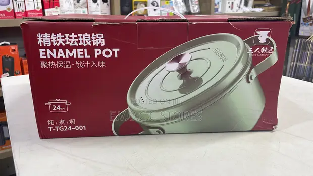 Brand New Enamel Cast Iron Pot - 1