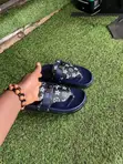 Aaronfaiy Hand-Made Pam Slippers - Blue - 1