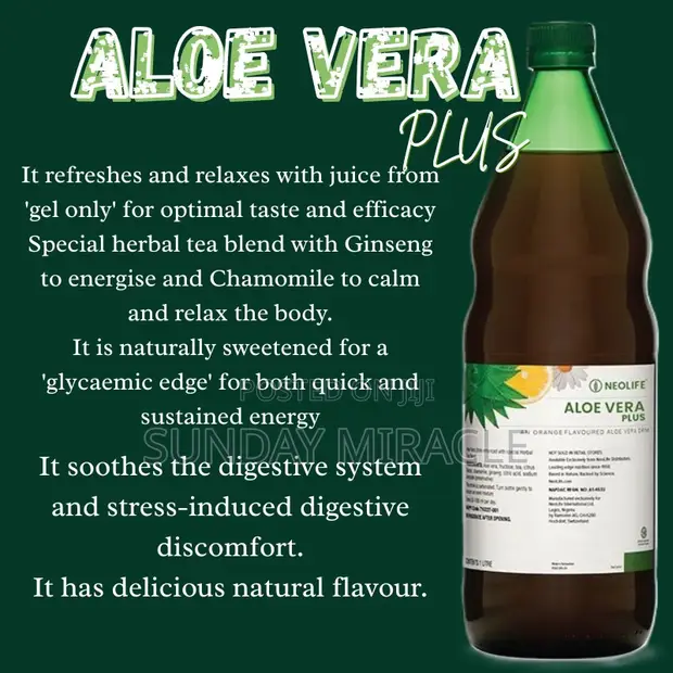 Aloe Vera Plus Herbal Tea Blend with Ginseng & Chamomile - 1